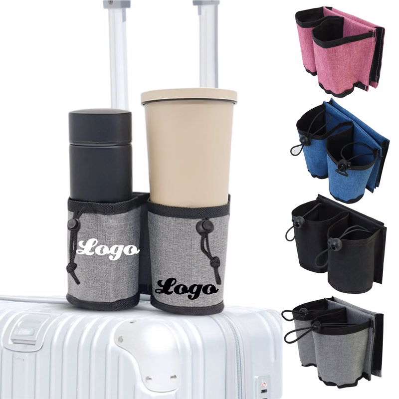 Luggage Cup Holder Convenient Dual Pocket Design For Travel