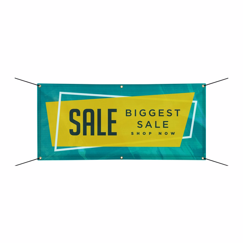 Custom Vinyl Mesh Banner with Hem with Grommets  (1Ft x 1Ft)