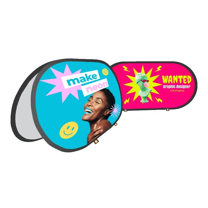 Horizontal A - POP UP Standing Banner - Digitally Printed 1