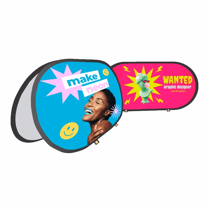 Horizontal A - POP UP Standing Banner - Digitally Printed