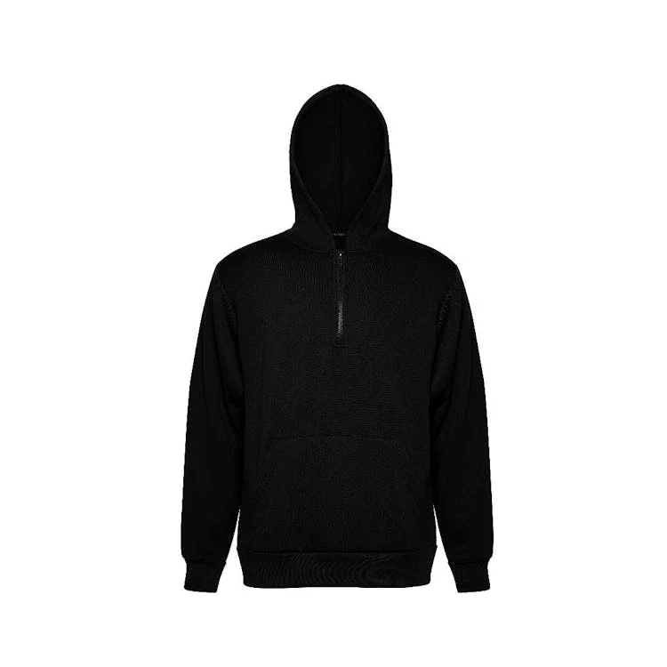 Men's Fleece Quarter Zip Pullovers - Size Medium Black, custom hoodie or sweatshirt with logo imprint 1