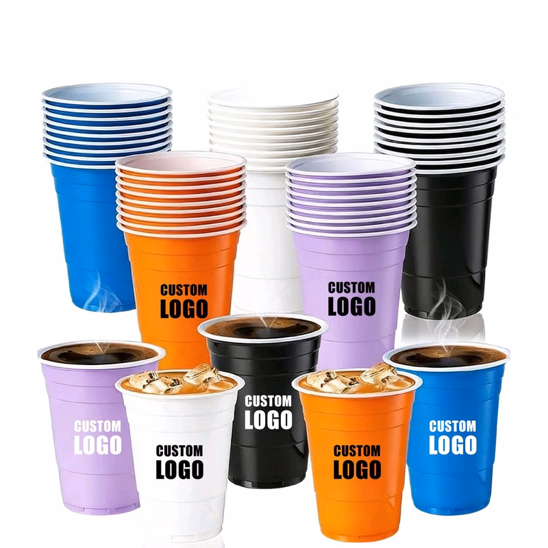 16oz Disposable Multicolor Party Game Cups