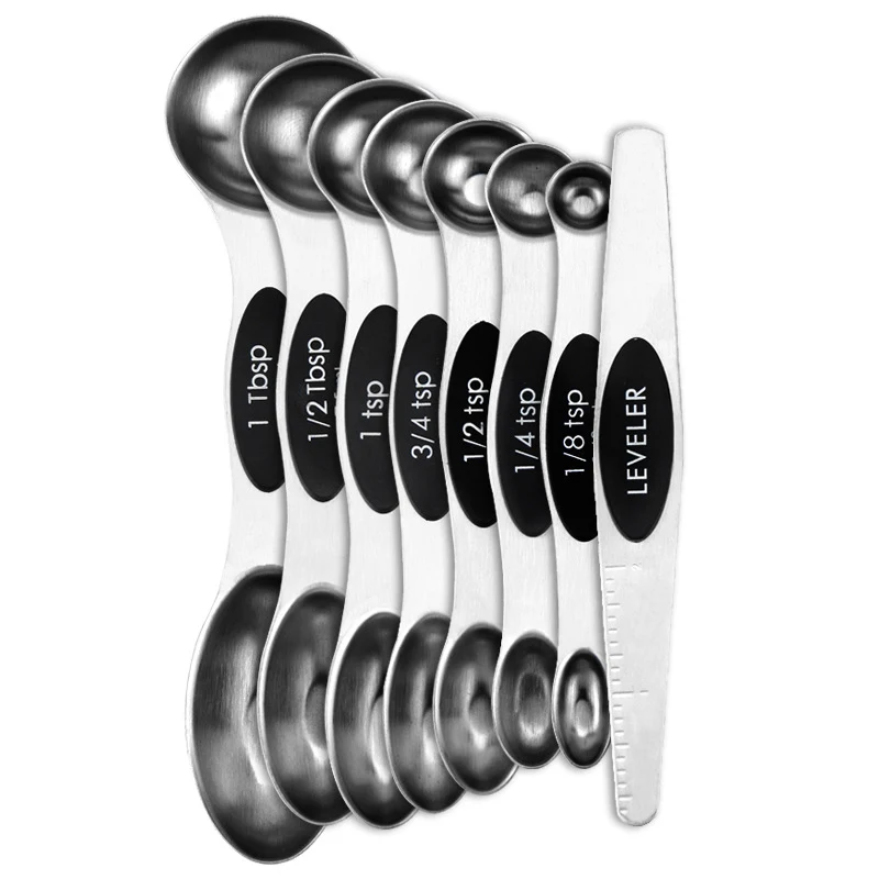 Stainless Steel Magnetic Measuring Spoons Set 1