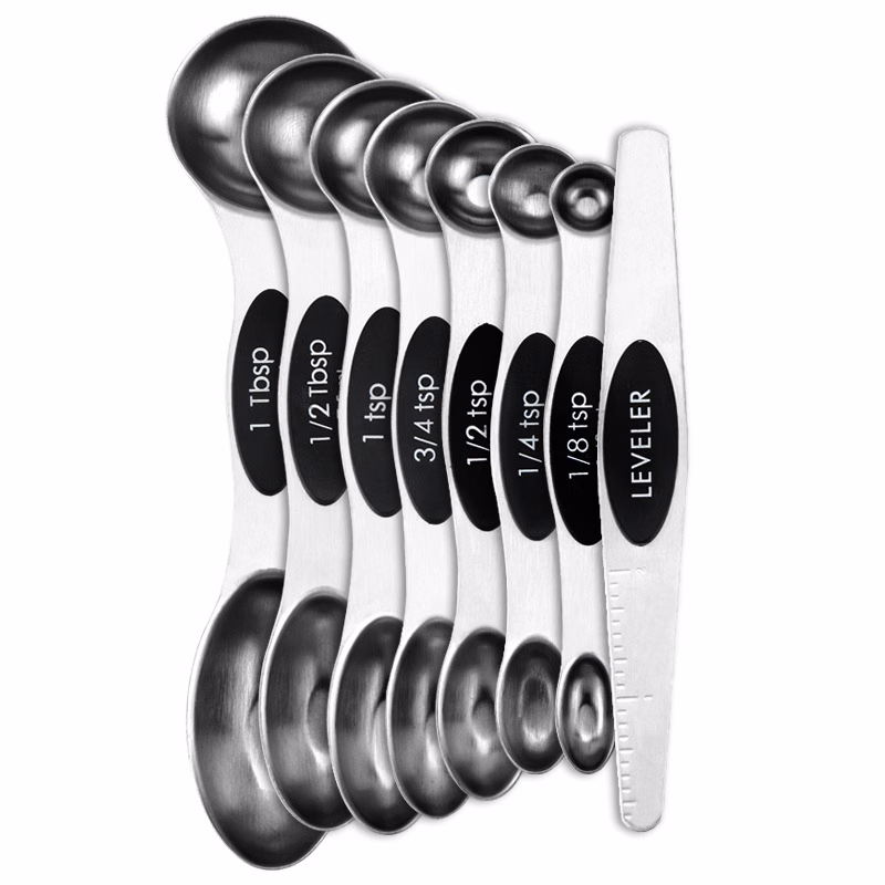 Stainless Steel Magnetic Measuring Spoons Set