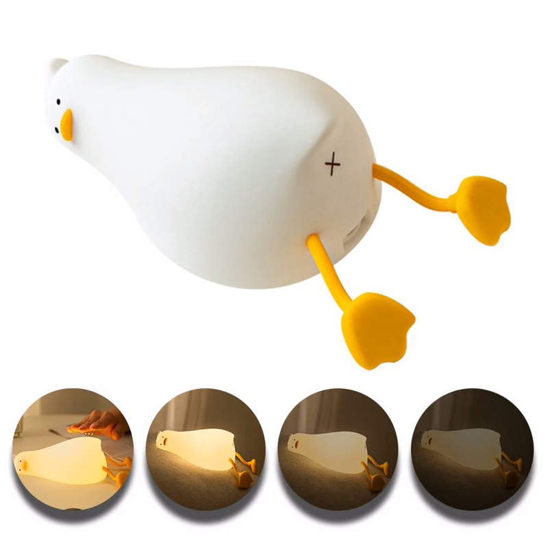 3 Level LED Lying Flat Duck Night Light