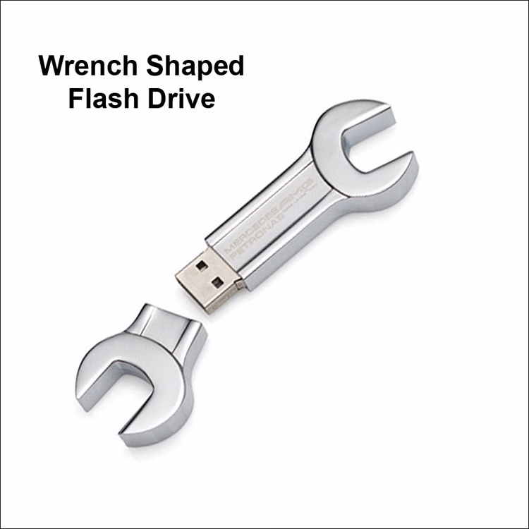 Wrench Shaped Flash Drive / USB - 1 GB Memory