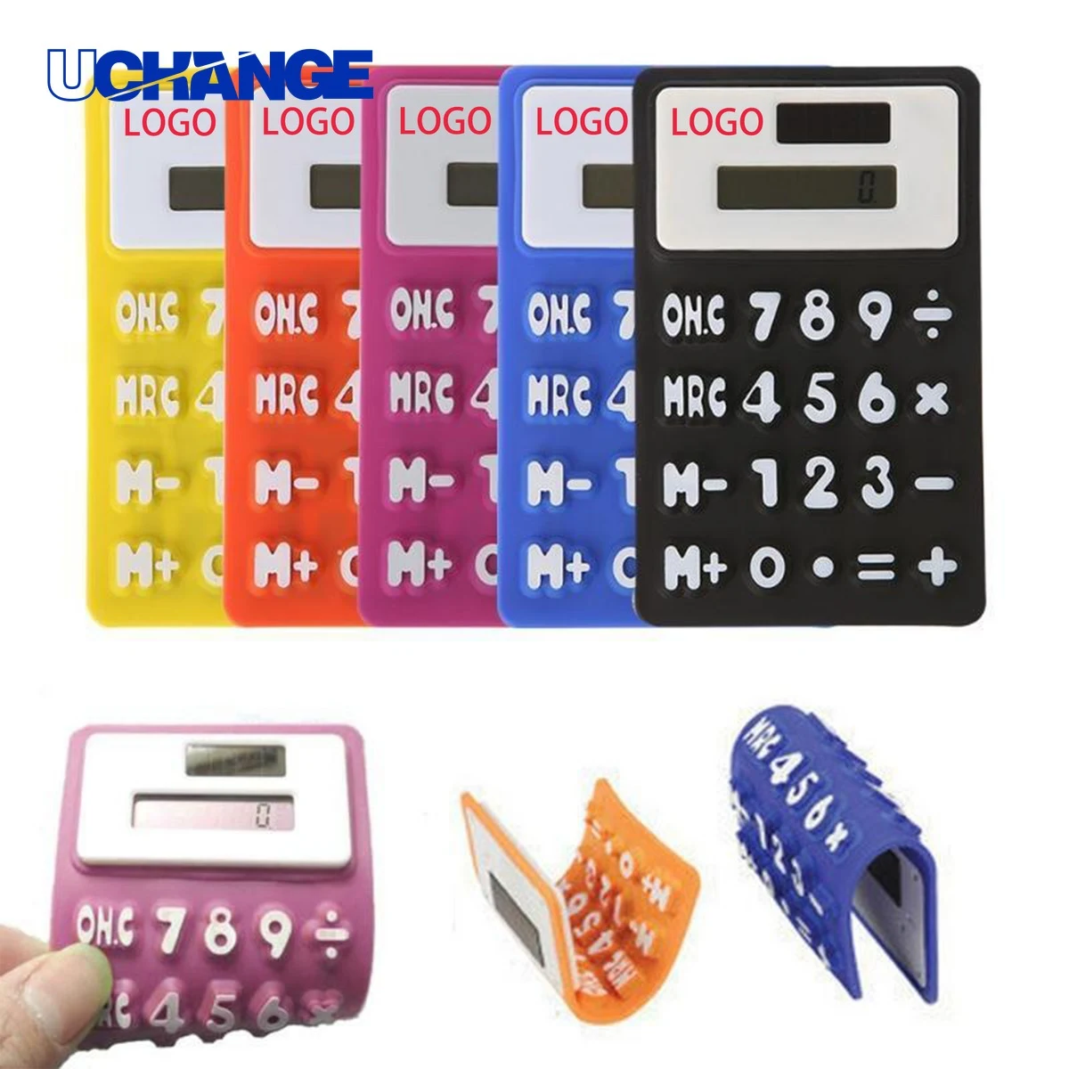 Foldable Silicone Solar Calculator 1