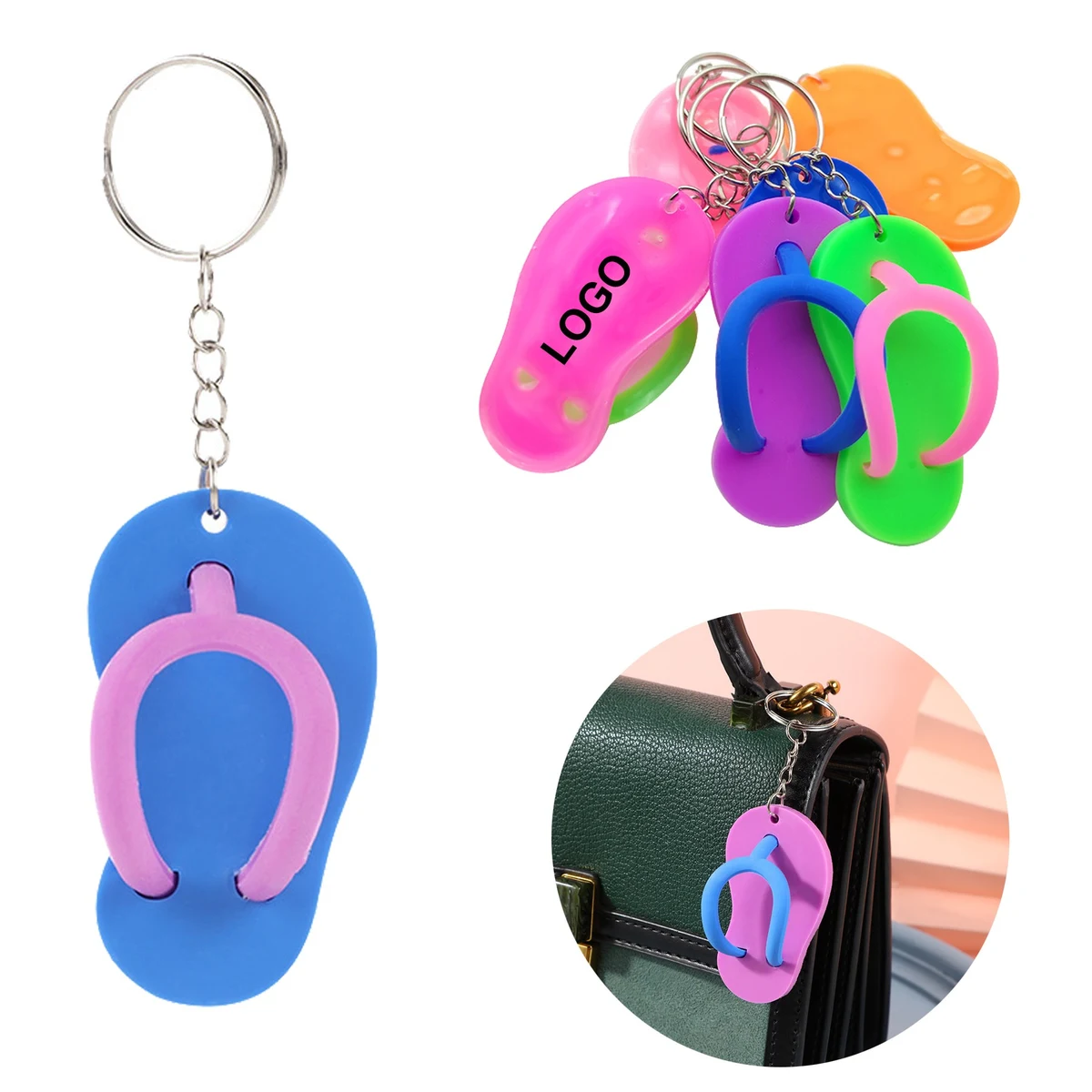 Flip Flop Sandal Keychain 1