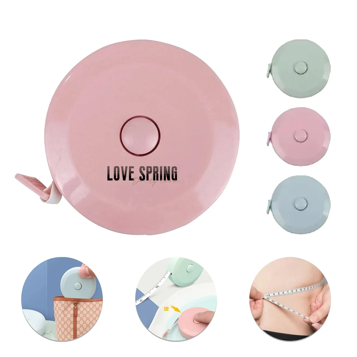 60 Inch 1.5 Meter Colored Round Tape Measure 1