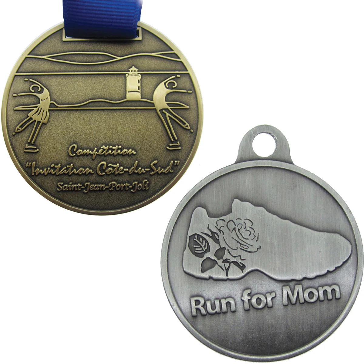 Diestruck Antiqued Medals: 2" DIA 1