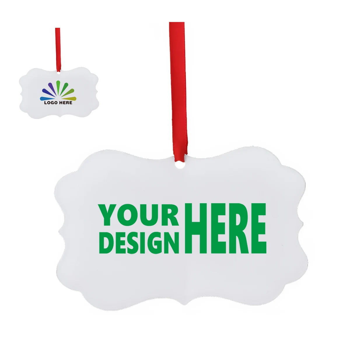 MOQ50 Custom Aluminum Christmas Tree Decorations 1
