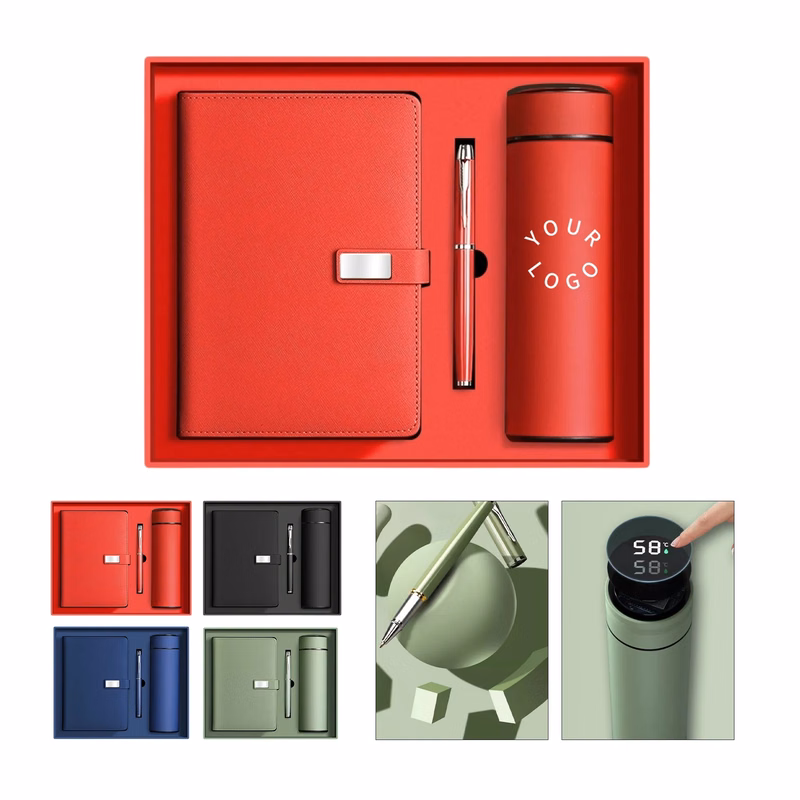 MOQ 50 17oz Insulated Tumbler and Notebook Gift Set