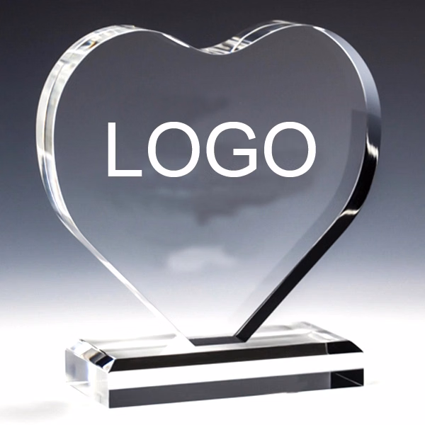 Crystal Heart Shape Valentine Wedding Plaque