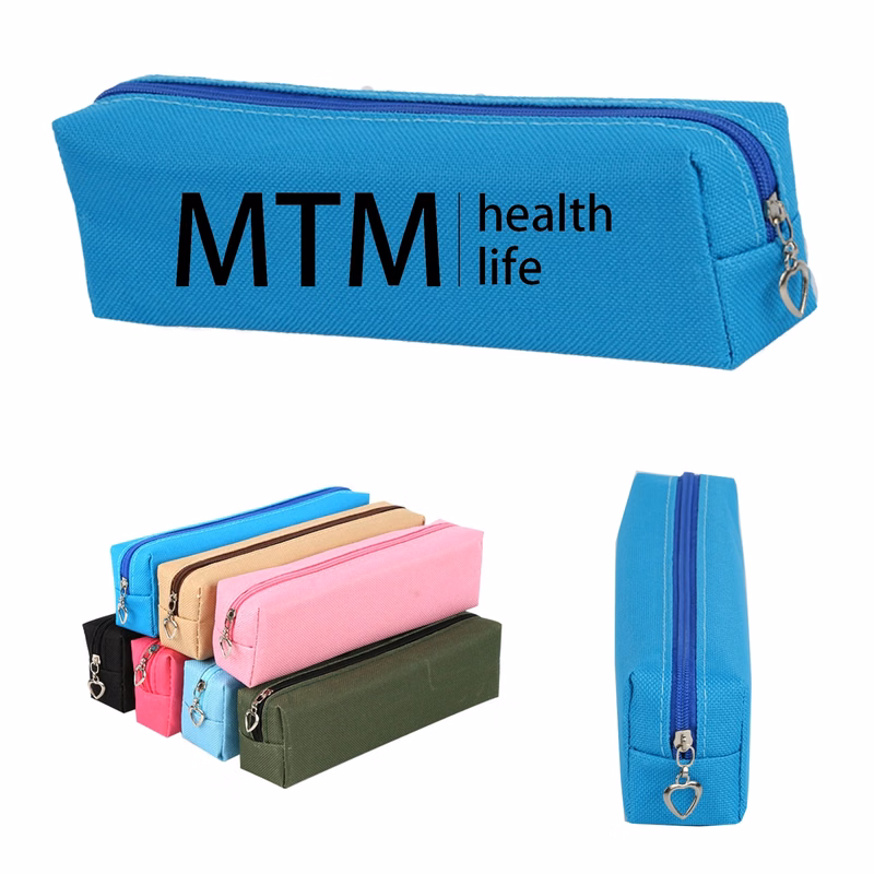 Basic Zipper Canvas Pencil Case