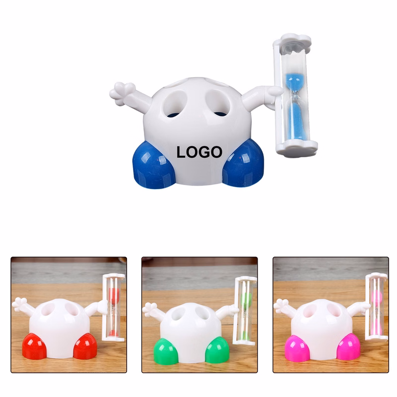 Toothbrush Holder w/ Hourglass