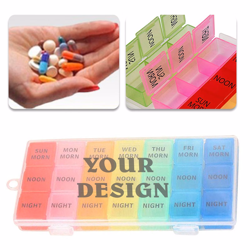 Rainbow Color Medicine Container