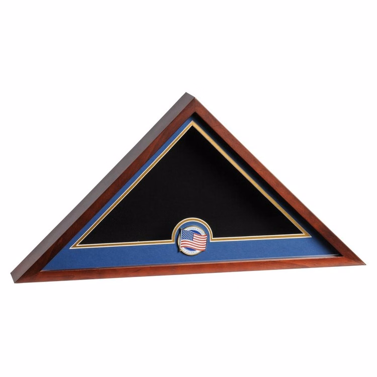 US Flag Medallion Flag Display Case