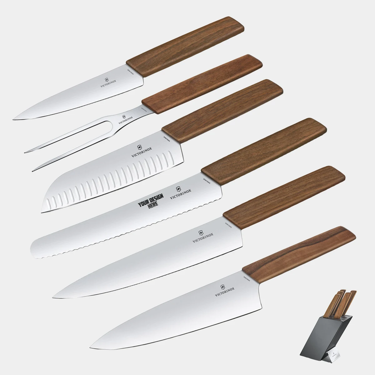 Victorinox® - Swiss Army German Made 6-Piece Block Knife Set 1