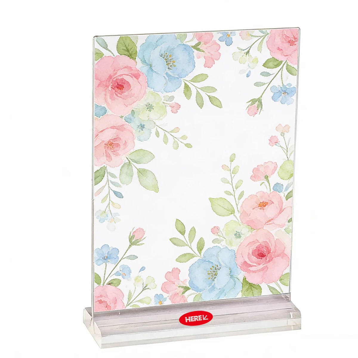 T-Shaped Acrylic Pull-Out Menu Holder 1