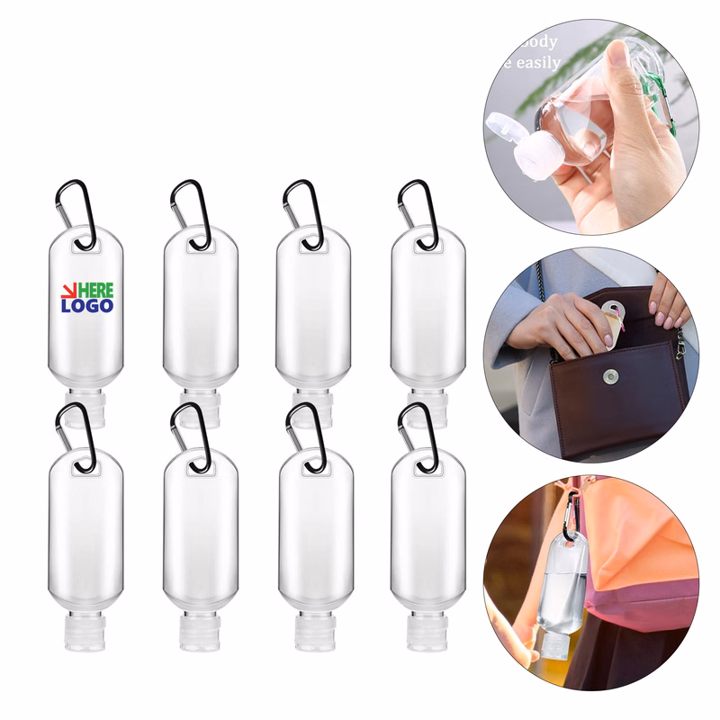 2oz Portable Wash Hand Washing Gel With Carabiner