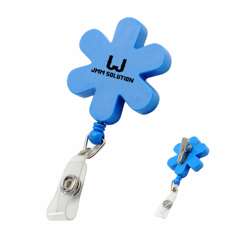 Flower Shaped Retractable Badge Holder