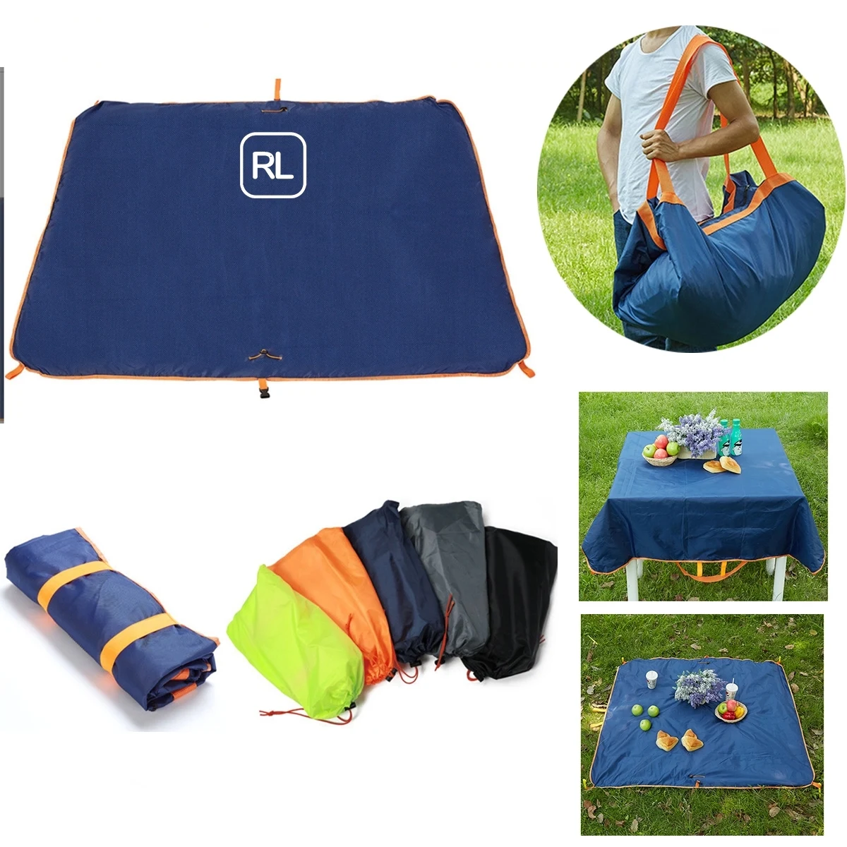 2 In 1 Picnic Beach Camping Blanket And Bag 1