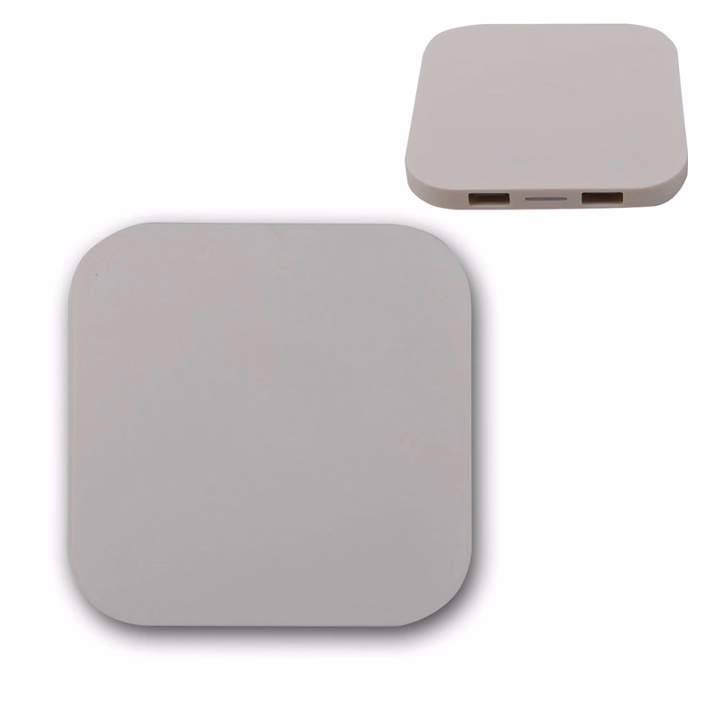 QI Wireless Charger w/2 USB Charging Ports & LED indicator