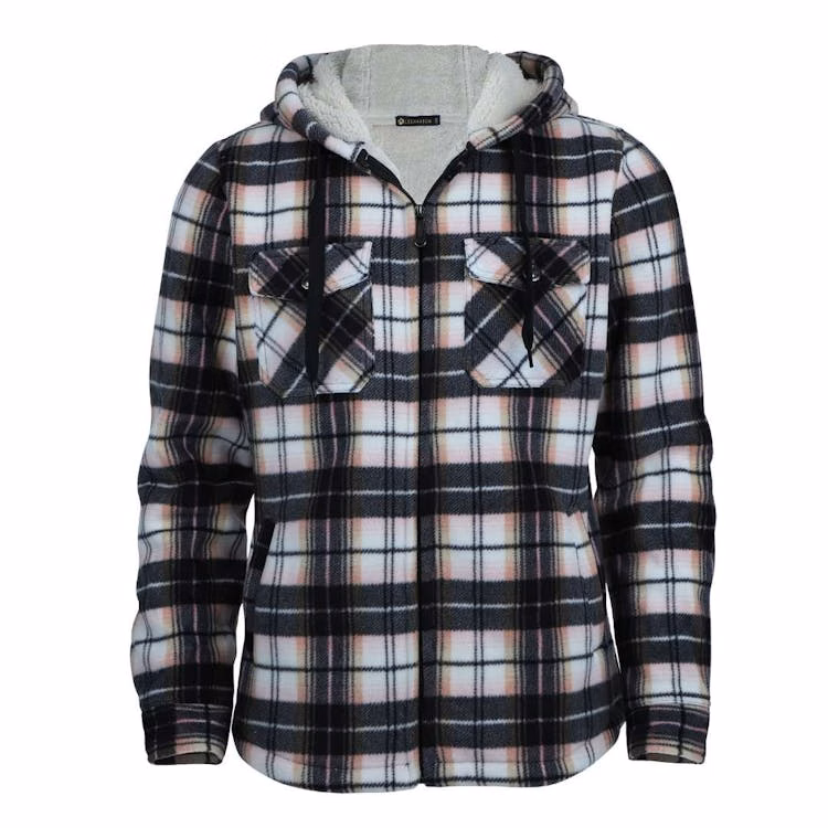 Woman's Berber Lined Hooded Shackets S-2XL