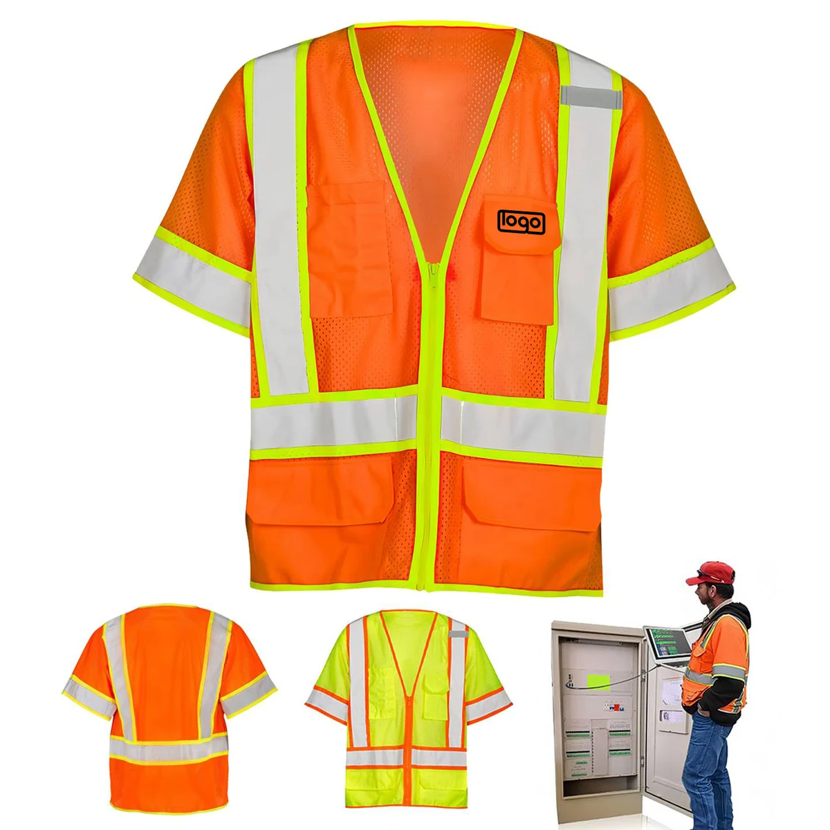Construction Safety Reflective T-Shirt 1