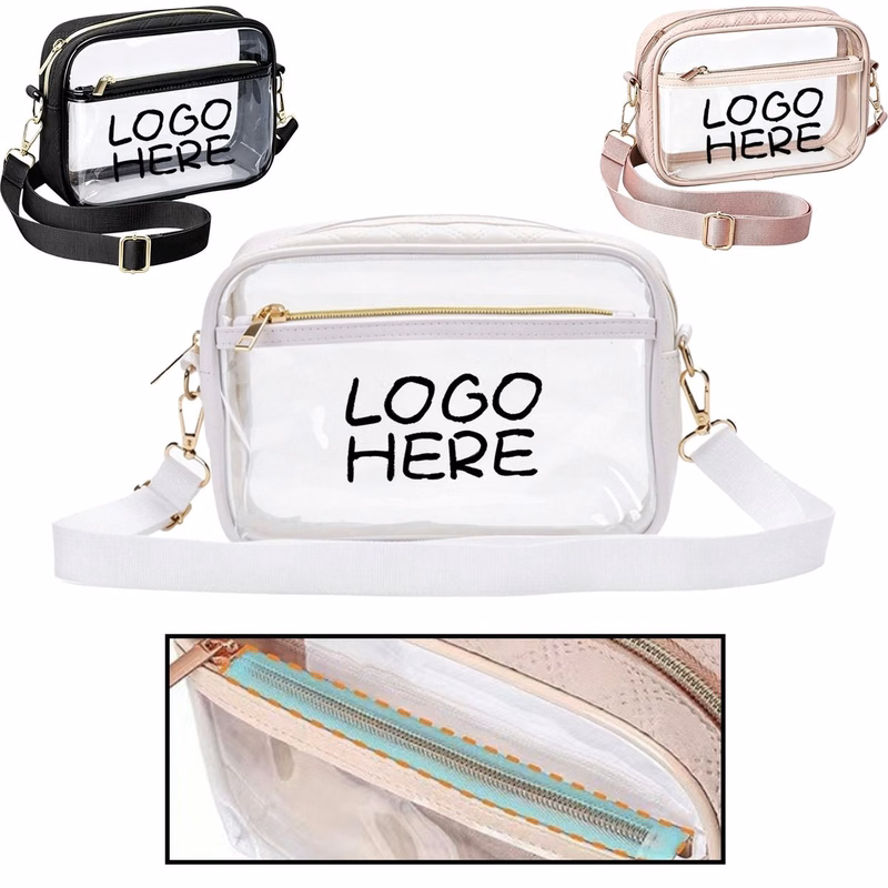 Clear See?Through Sports Shoulder Sling Bag