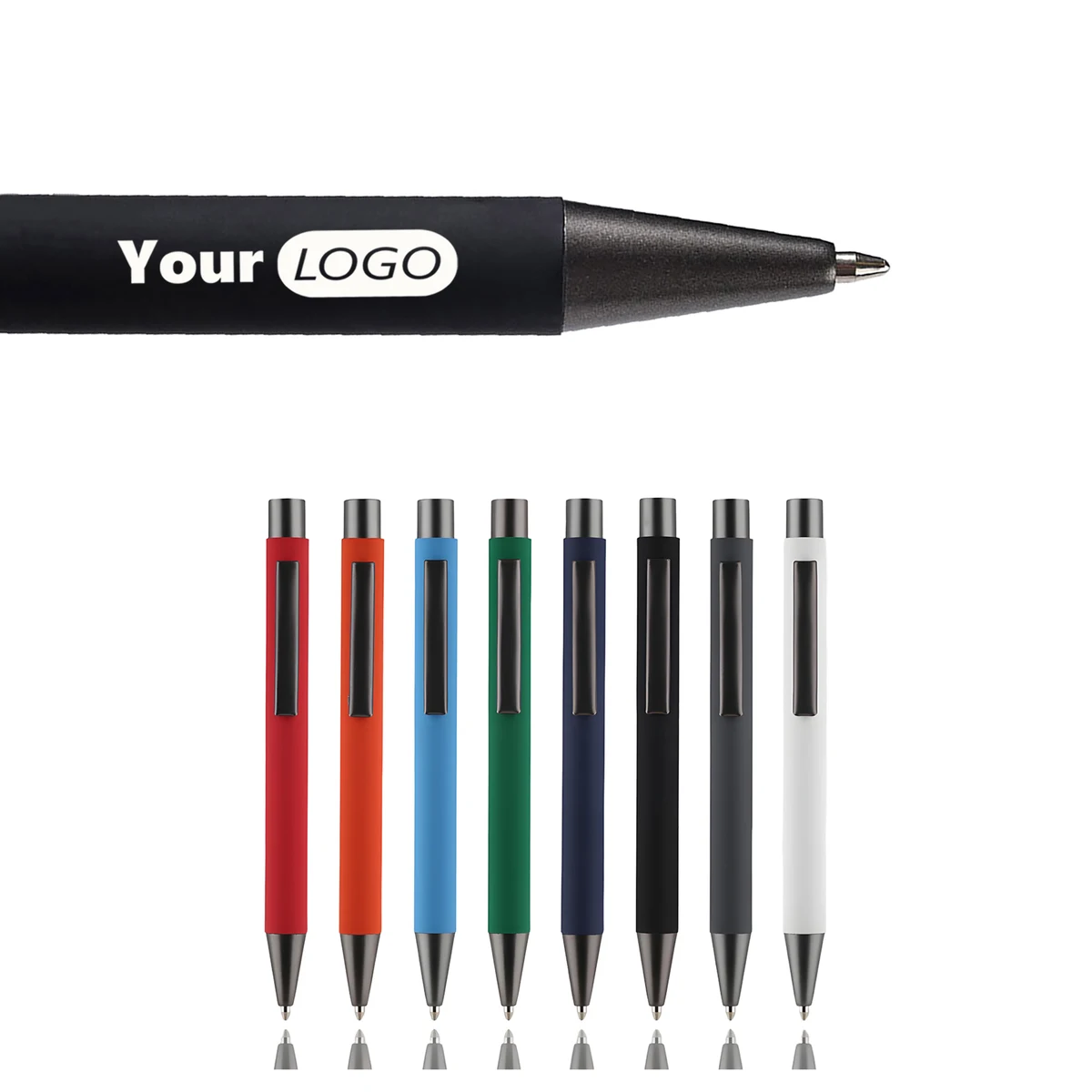 Stylish Aluminum Ballpoint Pen with Click Action 1