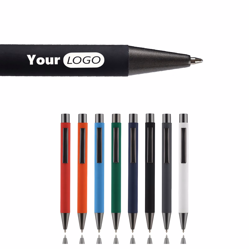 Stylish Aluminum Ballpoint Pen with Click Action