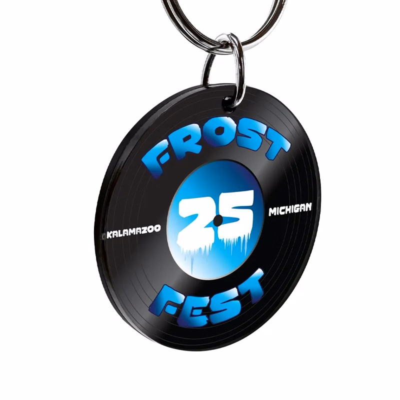 Replica Vinyl Record Acrylic Key Tag