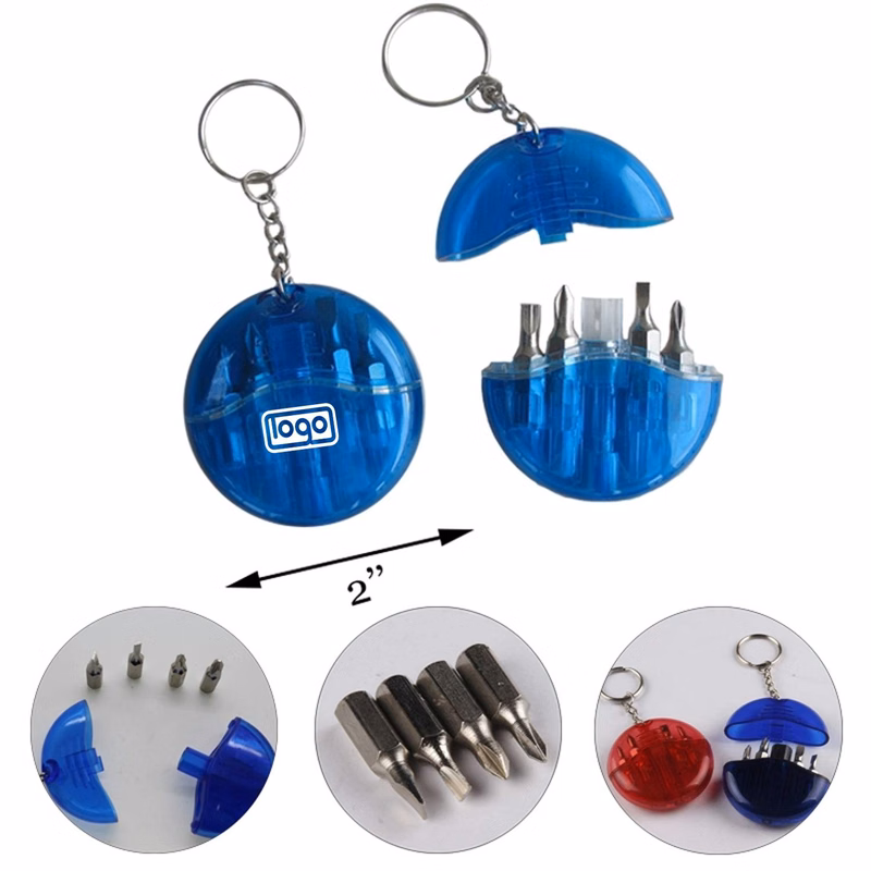 Mini Screwdriver Set With Keychain