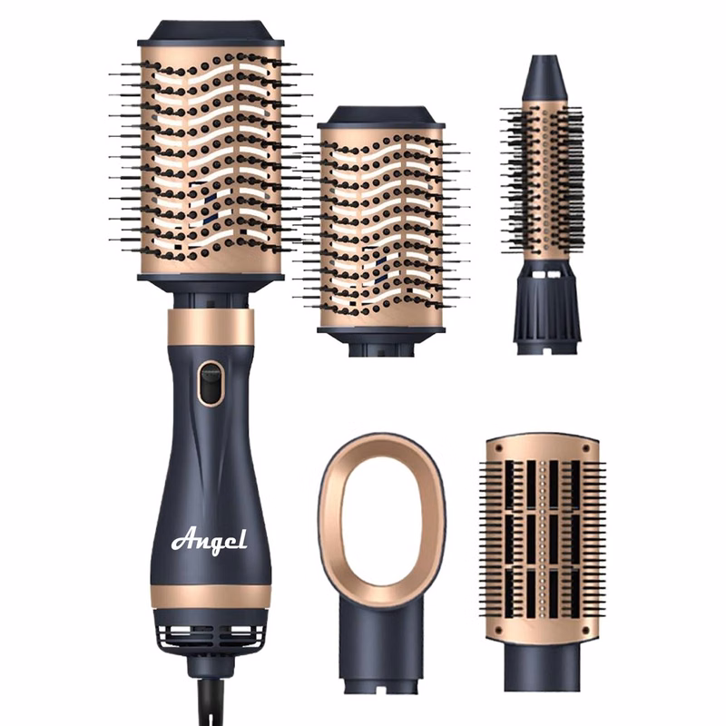 4 in 1 Multifunction Hot Air Hair Brush Dryer Straight Curl