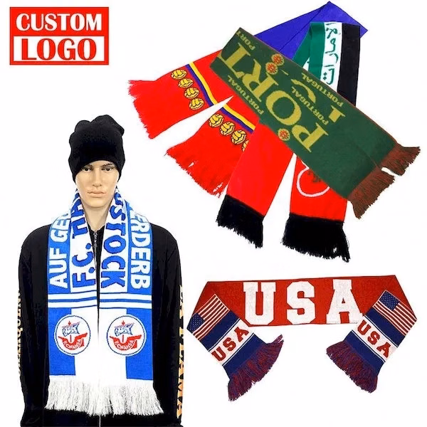 Sports event cheering one side fleece scarf