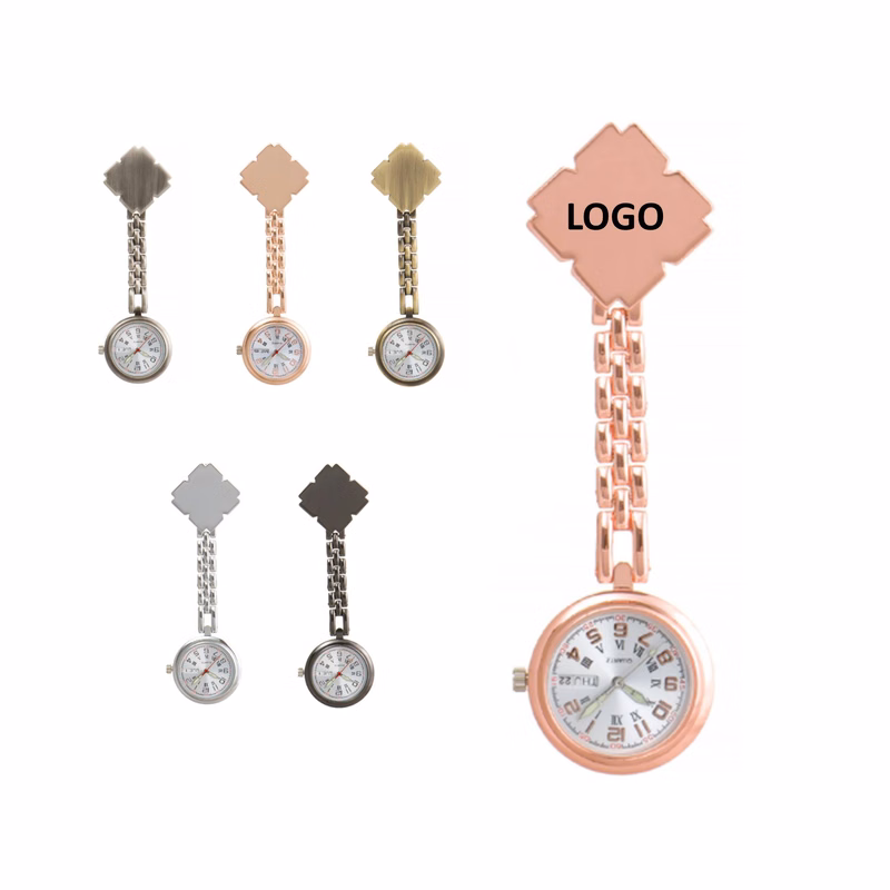 Stainless Steel Clip Brooch Nurse Watch