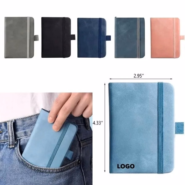 A7 Leather Pocket Notebooks with 200 Pages/100 Sheets