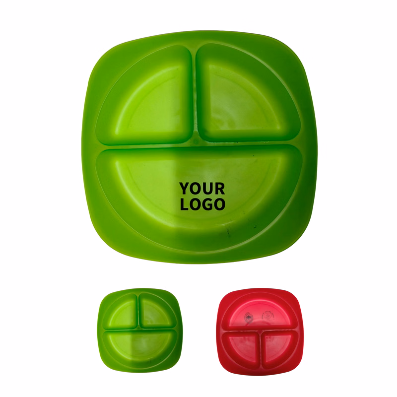 Three Compartment Portion Control Plate Food Grade Polypropylene