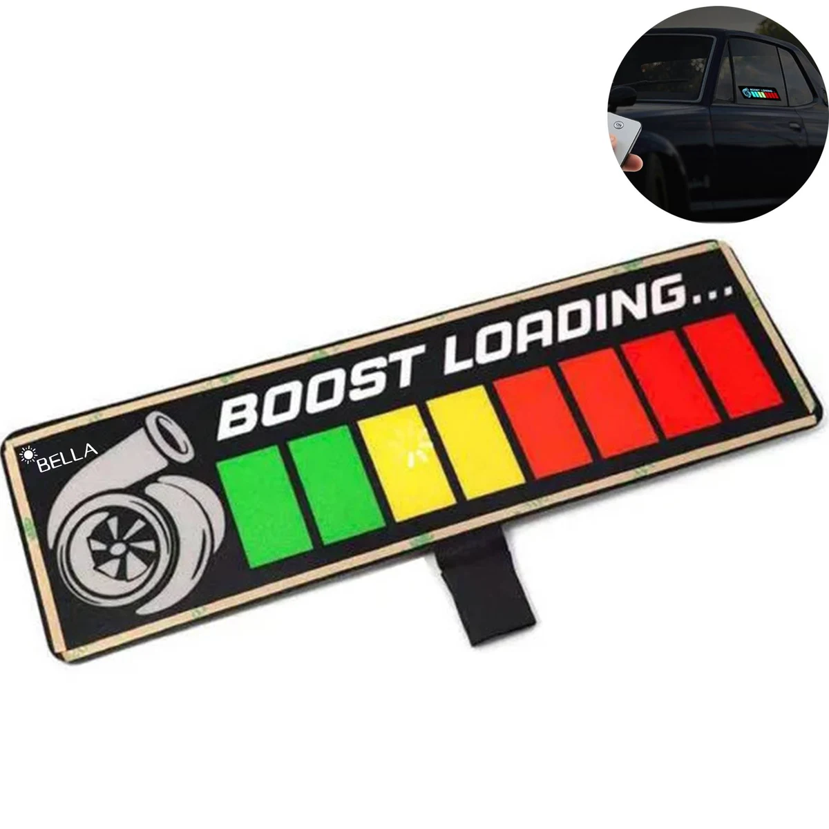 PET LED Luminous Wanted Car Window Sticker 1