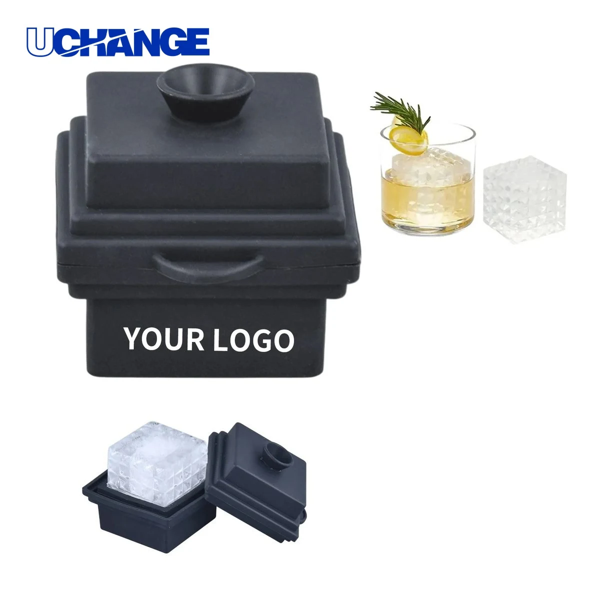Twist and Push Ice Cube Maker Tool with Funnel 1
