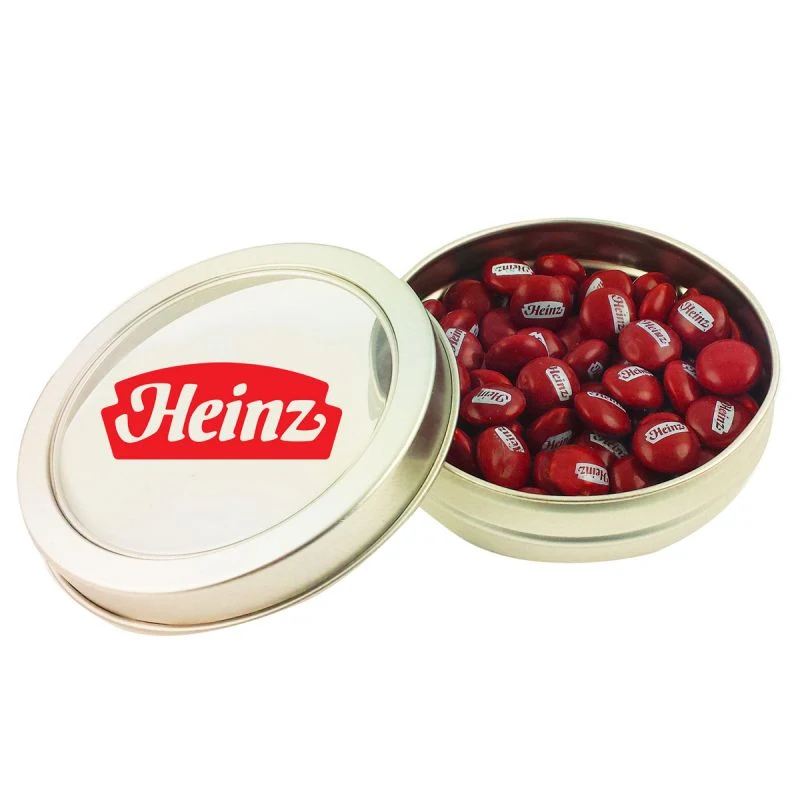 Small Top View Tin-Imprinted Chocolate Buttons 1