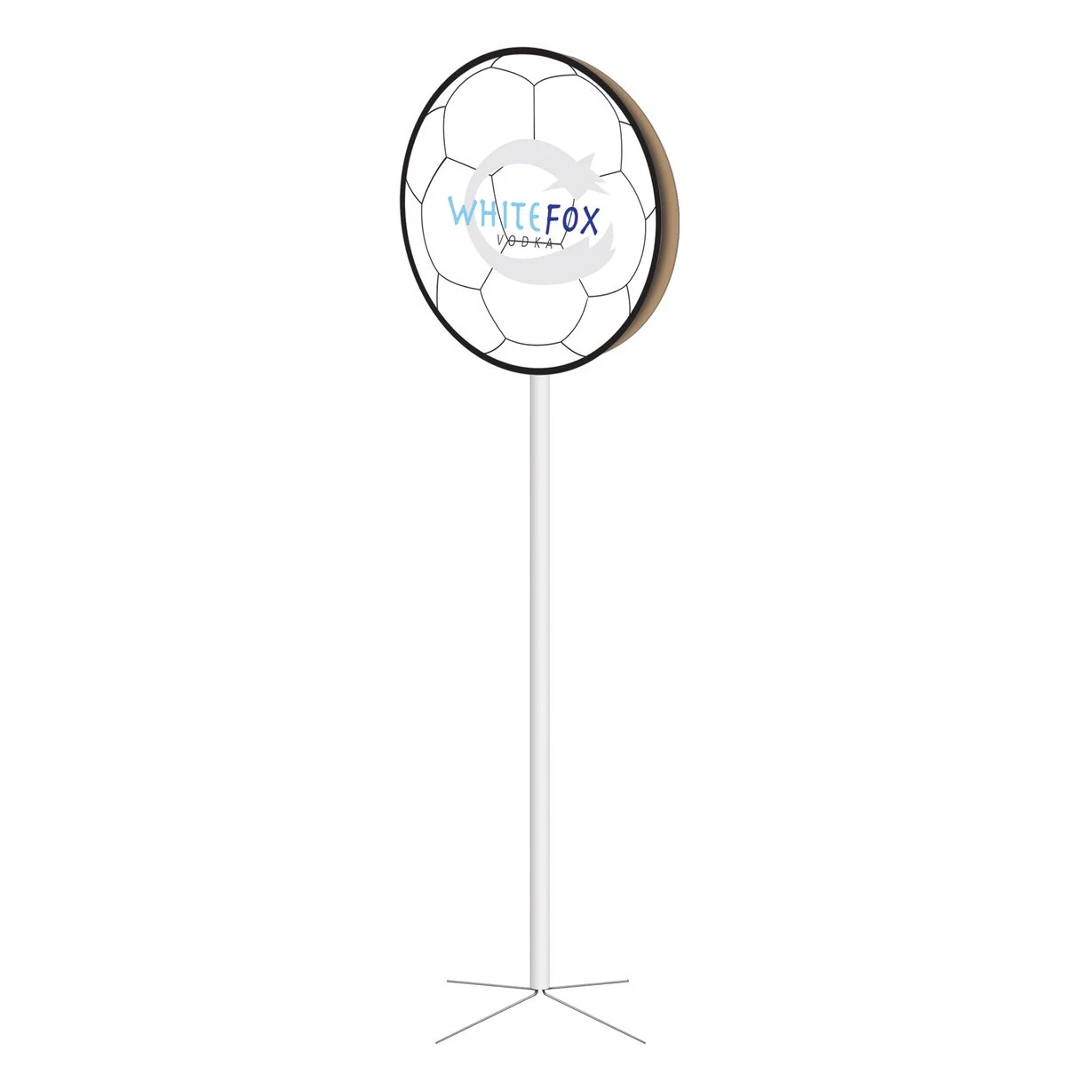 Flat Soccer Ball Pole Topper 1