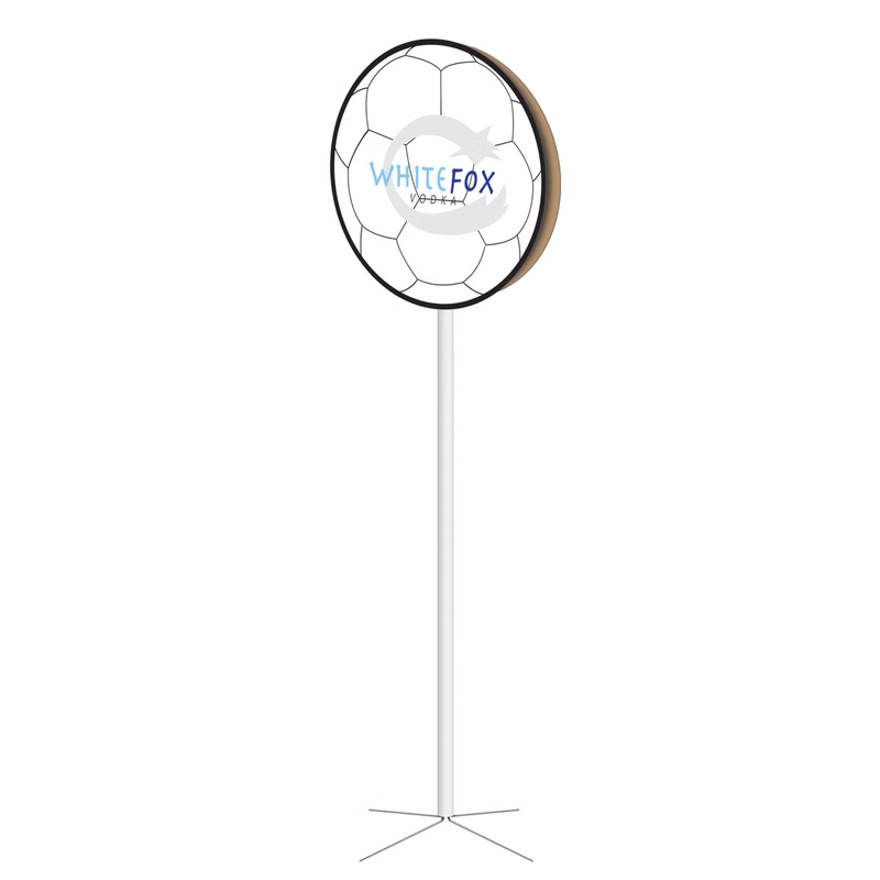 Flat Soccer Ball Pole Topper
