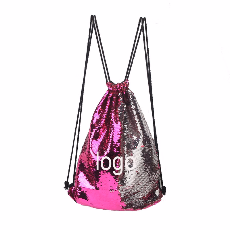 Mermaid Sequin Drawstring Shoulder Bags
