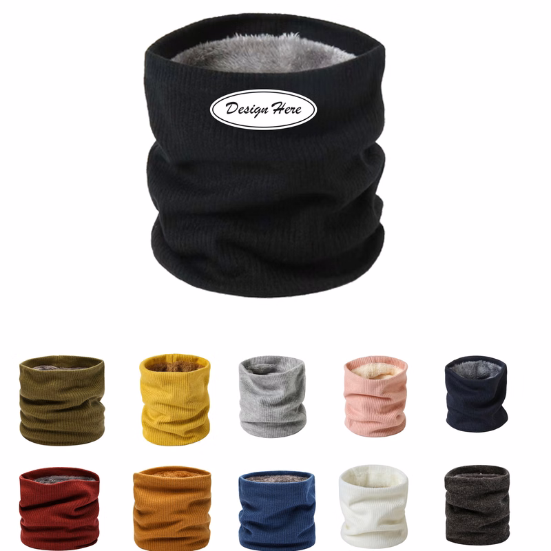 Insulated Stretchable Knitted Neck Gaiter for Winter