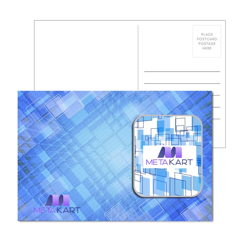 Post Card with Full Color Square Coaster 1