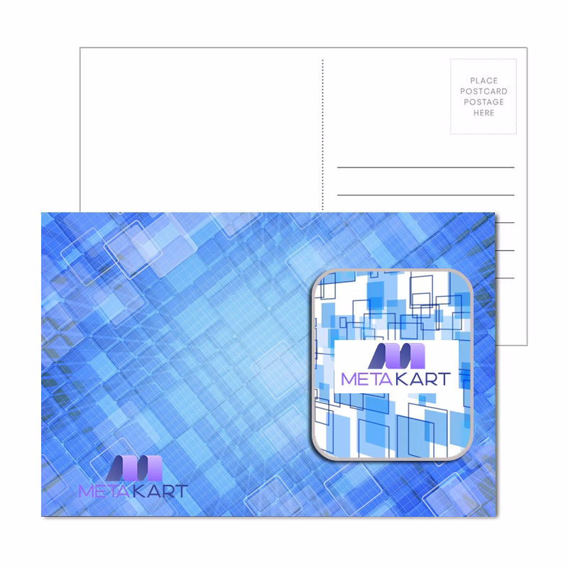 Post Card with Full Color Square Coaster