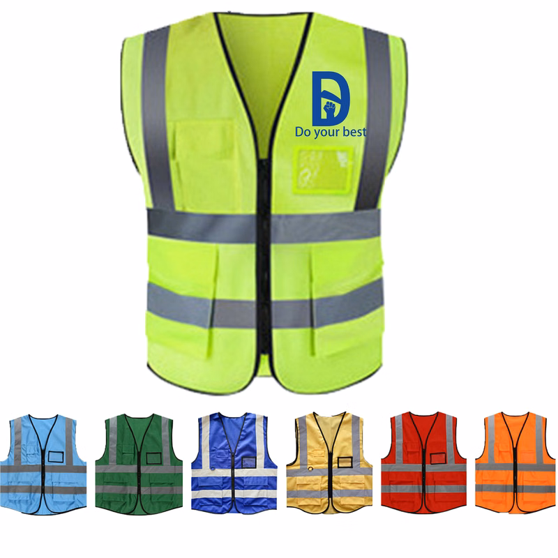 High Visibility Safety Vest With Reflective Strips