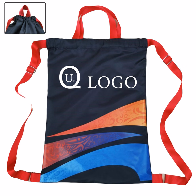 13X17.32 Inch Nylon Drawstring Backpack